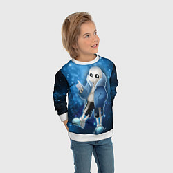 Свитшот детский UNDERTALE, цвет: 3D-белый — фото 2