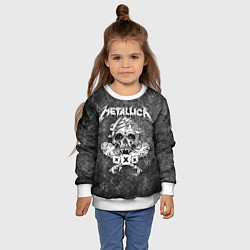 Свитшот детский Metallica, цвет: 3D-белый — фото 2