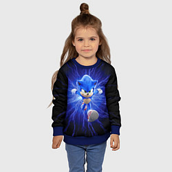 Свитшот детский SONIC, цвет: 3D-синий — фото 2