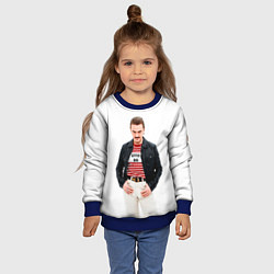 Свитшот детский Илья Прускин Little Big, цвет: 3D-синий — фото 2