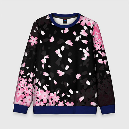 Детский свитшот САКУРА / 3D-Синий – фото 1