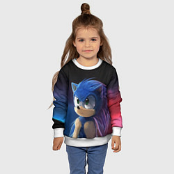Свитшот детский SONIC, цвет: 3D-белый — фото 2