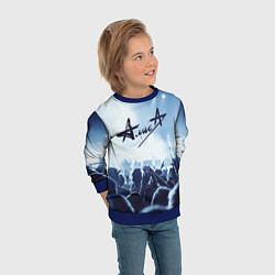 Свитшот детский Алиса, цвет: 3D-синий — фото 2