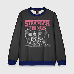 Свитшот детский Очень Странные Дела, цвет: 3D-синий