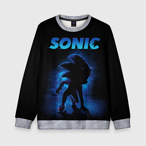 Детский свитшот Sonic in shadow / 3D-Меланж – фото 1