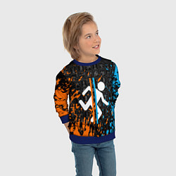 Свитшот детский PORTAL 2, цвет: 3D-синий — фото 2