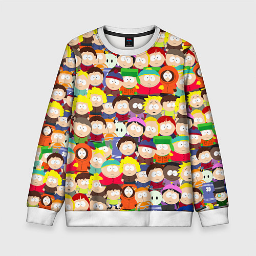 Детский свитшот ЮЖНЫЙ ПАРК / 3D-Белый – фото 1