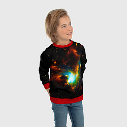 Свитшот детский Галактика, цвет: 3D-красный — фото 2