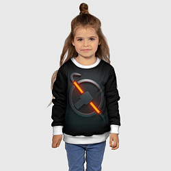 Свитшот детский HALF-LIFE, цвет: 3D-белый — фото 2