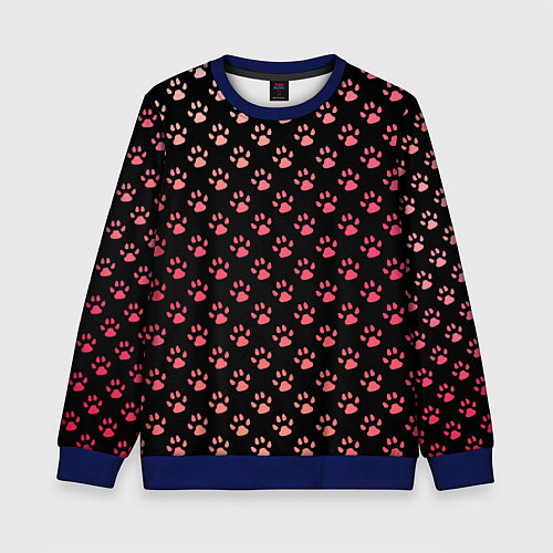 Детский свитшот Лапки / 3D-Синий – фото 1