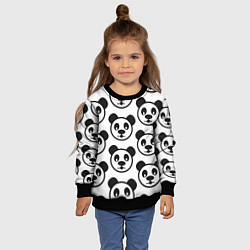 Свитшот детский Panda, цвет: 3D-черный — фото 2