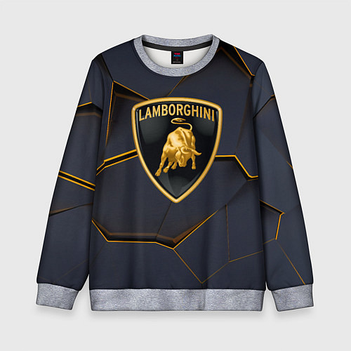 Детский свитшот Lamborghini / 3D-Меланж – фото 1