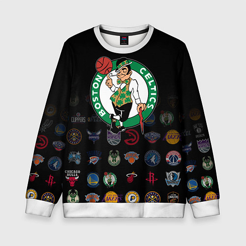 Детский свитшот Boston Celtics 1 / 3D-Белый – фото 1