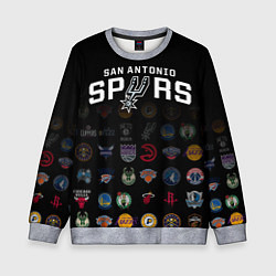 Свитшот детский San Antonio Spurs 2, цвет: 3D-меланж