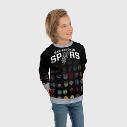 Свитшот детский San Antonio Spurs 2, цвет: 3D-меланж — фото 2