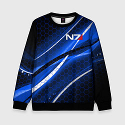 Свитшот детский MASS EFFECT N7, цвет: 3D-черный