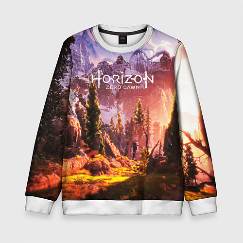 Детский свитшот Horizon Zero Dawn / 3D-Белый – фото 1