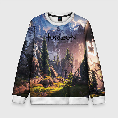 Детский свитшот Horizon Zero Dawn / 3D-Белый – фото 1