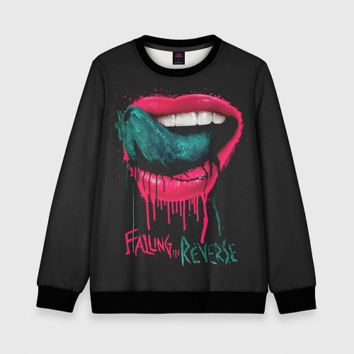 Детский свитшот Falling in Reverse / 3D-Черный – фото 1