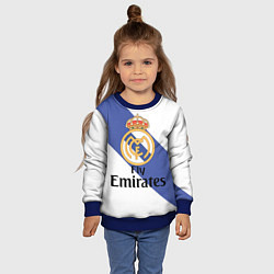Свитшот детский Реал, цвет: 3D-синий — фото 2