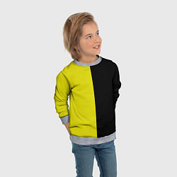 Свитшот детский BLACK YELLOW, цвет: 3D-меланж — фото 2