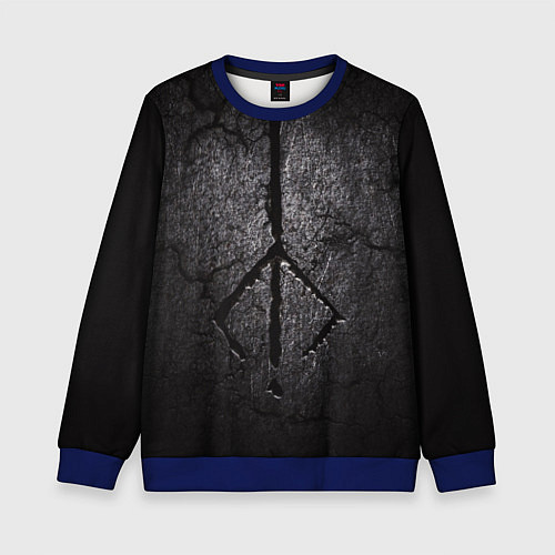 Детский свитшот BLOODBORNE HUNTER / 3D-Синий – фото 1