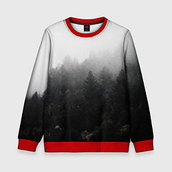 Свитшот детский Лес, цвет: 3D-красный