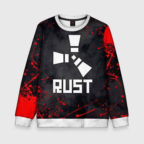 Детский свитшот RUST / 3D-Белый – фото 1