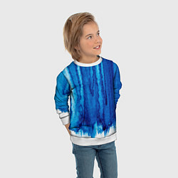 Свитшот детский Будь в потоке, цвет: 3D-белый — фото 2