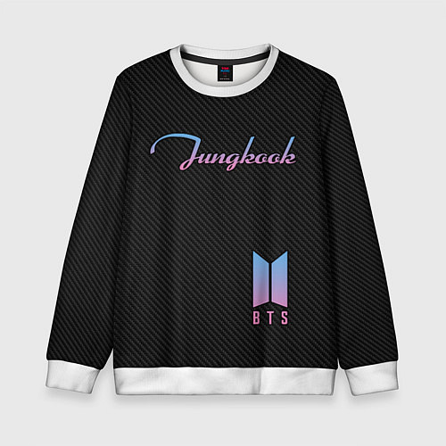 Детский свитшот BTS Jungkook / 3D-Белый – фото 1