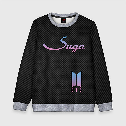 Детский свитшот BTS Suga / 3D-Меланж – фото 1