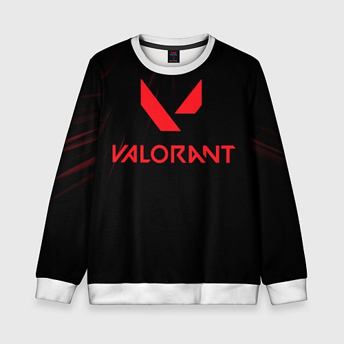 Детский свитшот VALORANT / 3D-Белый – фото 1