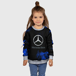 Свитшот детский Mercedes, цвет: 3D-меланж — фото 2