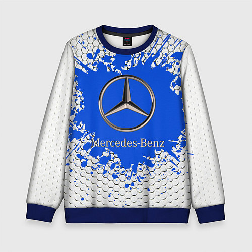 Детский свитшот Mercedes / 3D-Синий – фото 1