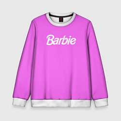 Свитшот детский Barbie, цвет: 3D-белый