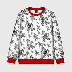 Свитшот детский FREE HUGS, цвет: 3D-красный