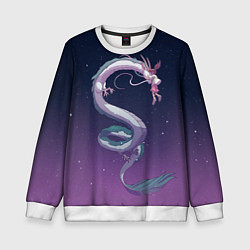 Свитшот детский Унесённые призраками, цвет: 3D-белый