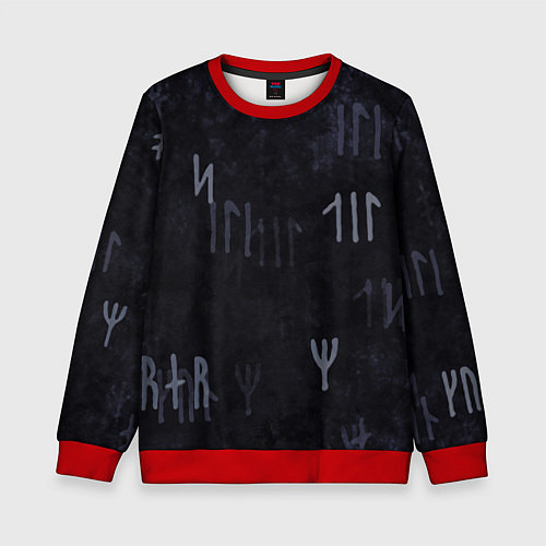 Детский свитшот Кельтские руны / 3D-Красный – фото 1