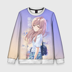 Свитшот детский Silent Voice, цвет: 3D-белый