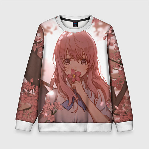 Детский свитшот Koe no Katachi / 3D-Белый – фото 1