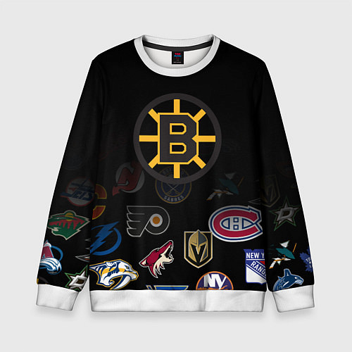Детский свитшот NHL Boston Bruins Z / 3D-Белый – фото 1