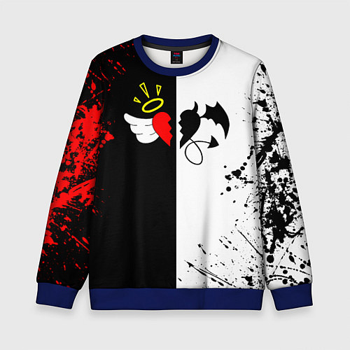 Детский свитшот Payton Moormeier спина / 3D-Синий – фото 1