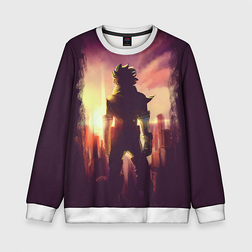 Детский свитшот Моя геройская академия / 3D-Белый – фото 1