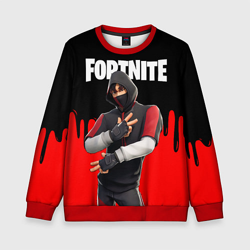 Детский свитшот FORTNITE x IKONIK / 3D-Красный – фото 1