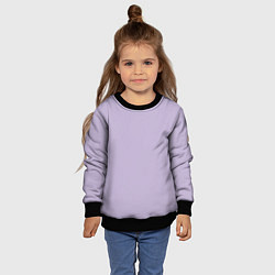 Свитшот детский Лаванда, цвет: 3D-черный — фото 2