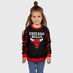 Свитшот детский CHICAGO BULLS, цвет: 3D-красный — фото 2