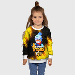 Свитшот детский BRAWL STARS GALE, цвет: 3D-белый — фото 2