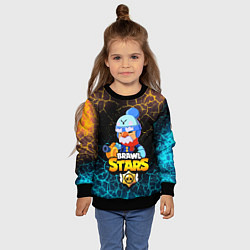 Свитшот детский BRAWL STARS GALE, цвет: 3D-черный — фото 2