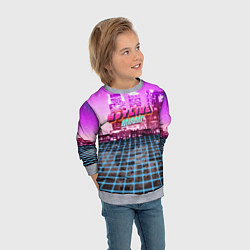 Свитшот детский HOTLINE MIAMI 2, цвет: 3D-меланж — фото 2