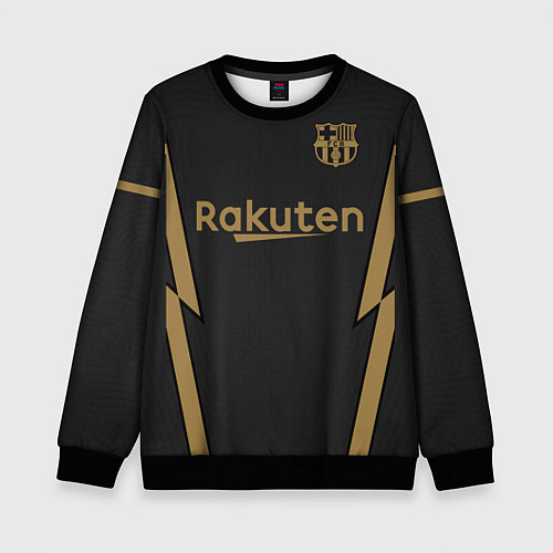 Детский свитшот Barcelona away 20-21 / 3D-Черный – фото 1